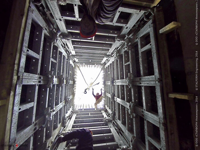 Аренда опалубки лифтовых шахт